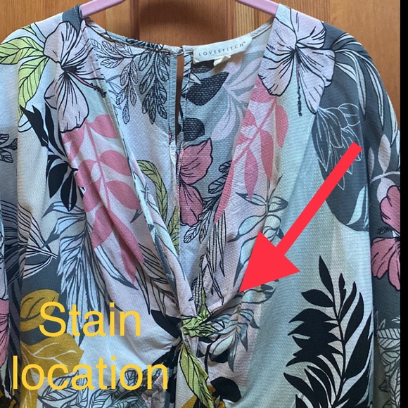 Lovestitch Flowy Blouse / size Sm. / Swimsuit coverup - Picture 13 of 15